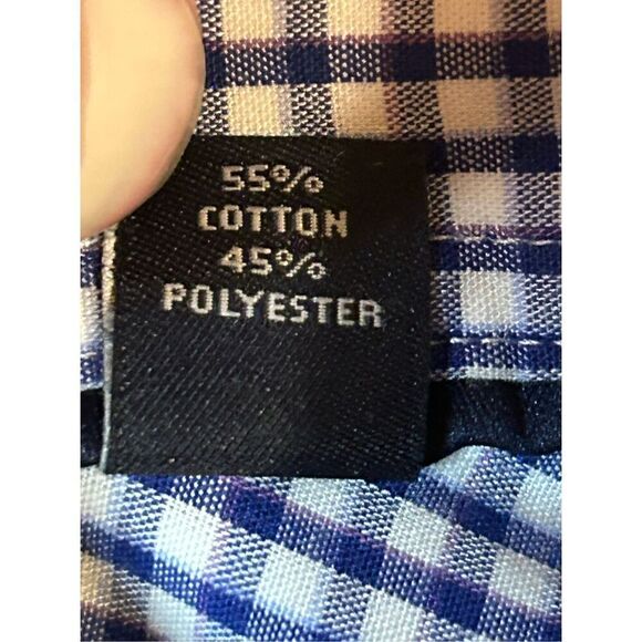 TOMMY HILFIGER Regular Fit Stretch Wrinkle Free Size XL Plaid Button Up (4137) - Picture 5 of 6